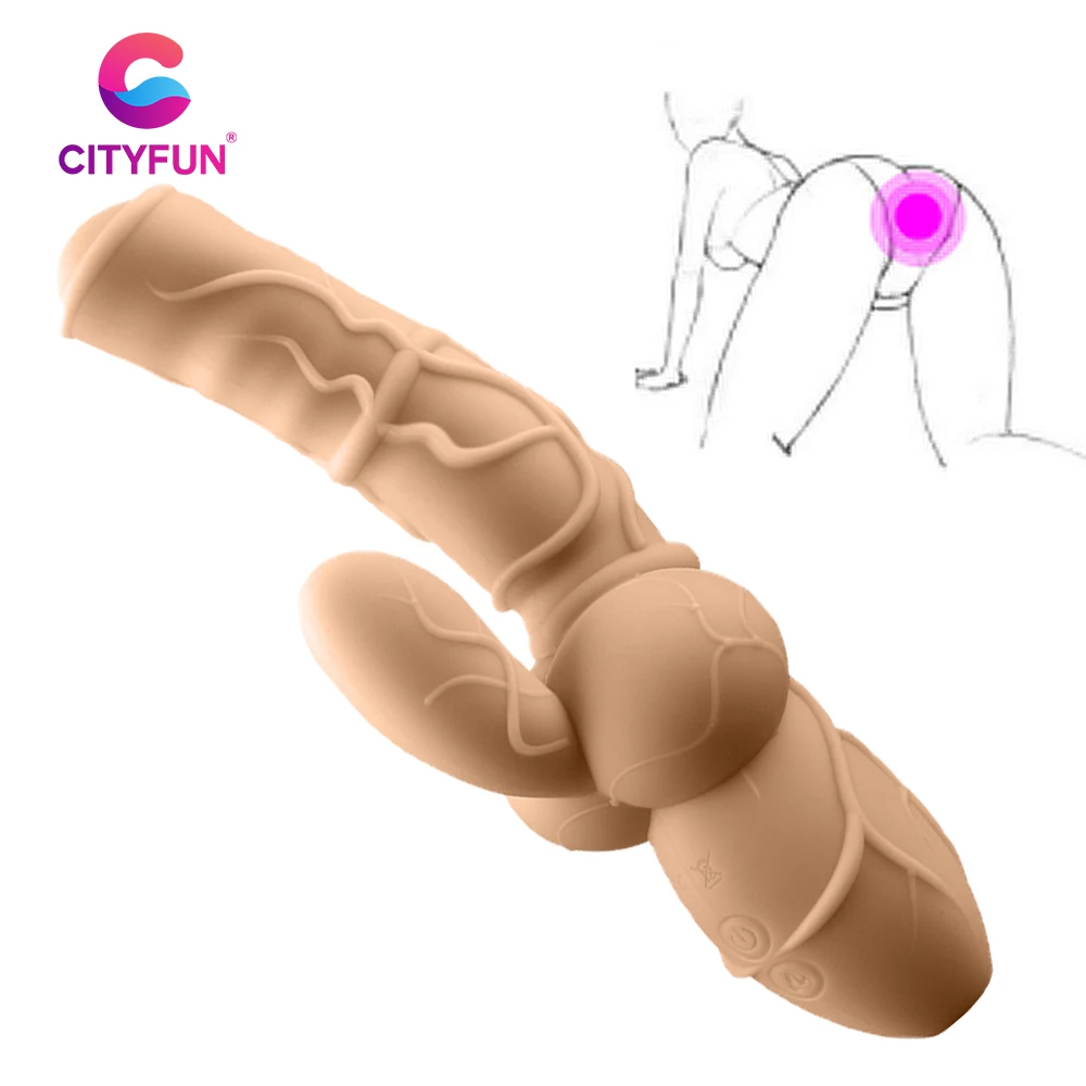 

CITYFUN Soft Silicone Big Horse Dildo Butt Anal Plug Vaginal Masturbator Protaste Massager BDSM Sex Toys For Adults Gay Sexshops