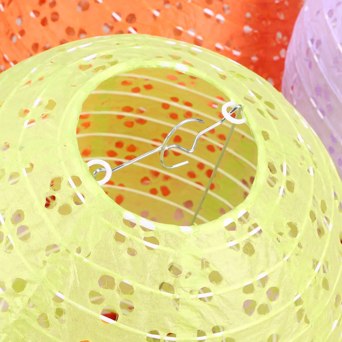 

3 Pcs Glowing Paper Lantern Decoration Illuminated Creative Festival Hollow