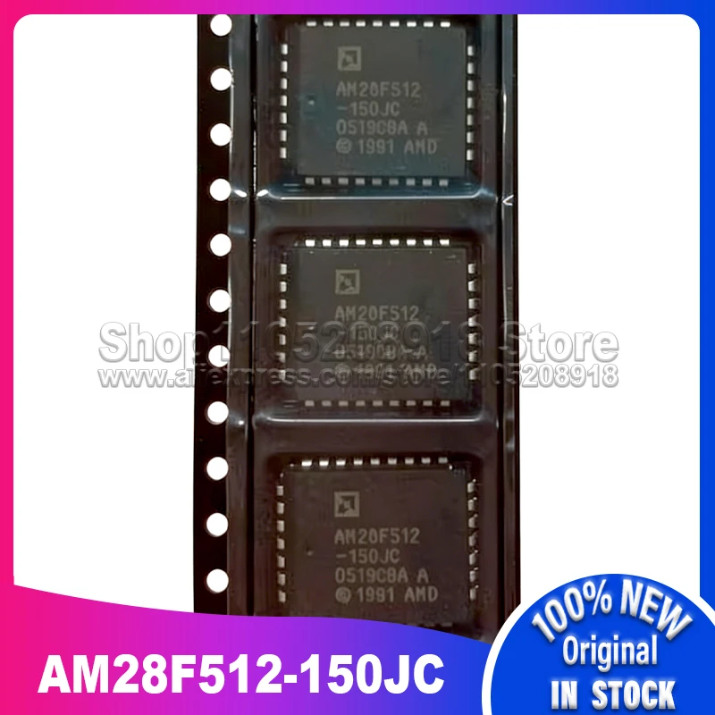 

10PCS/LOT AM28F512-150JC AM28F512-150 AM28F512 28F512 PLCC32 100% New Spot stock