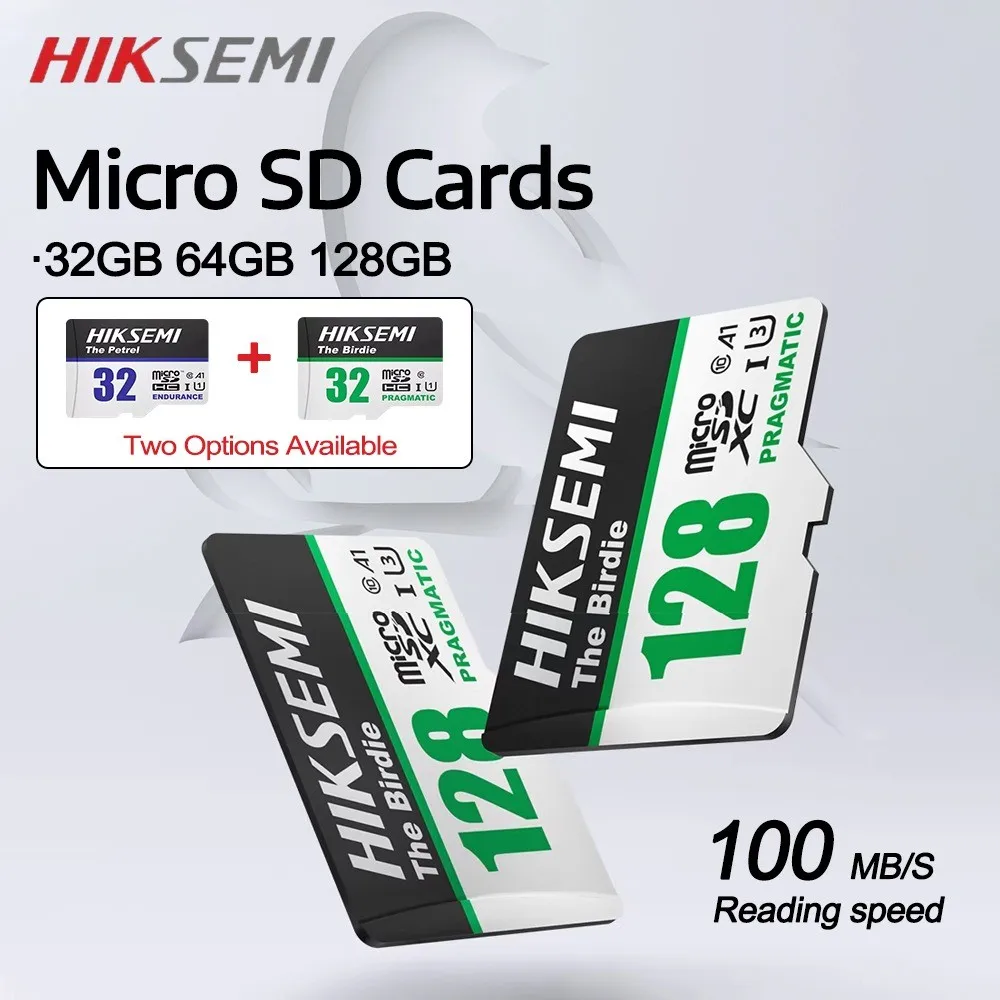 

HIKSEMI Micro SD Cards SDXC R/W Up to100MB/s Full HD and 4K U1 C10 Flash Memory Card TF Card 32GB 64GB 128GB for Phone Camera