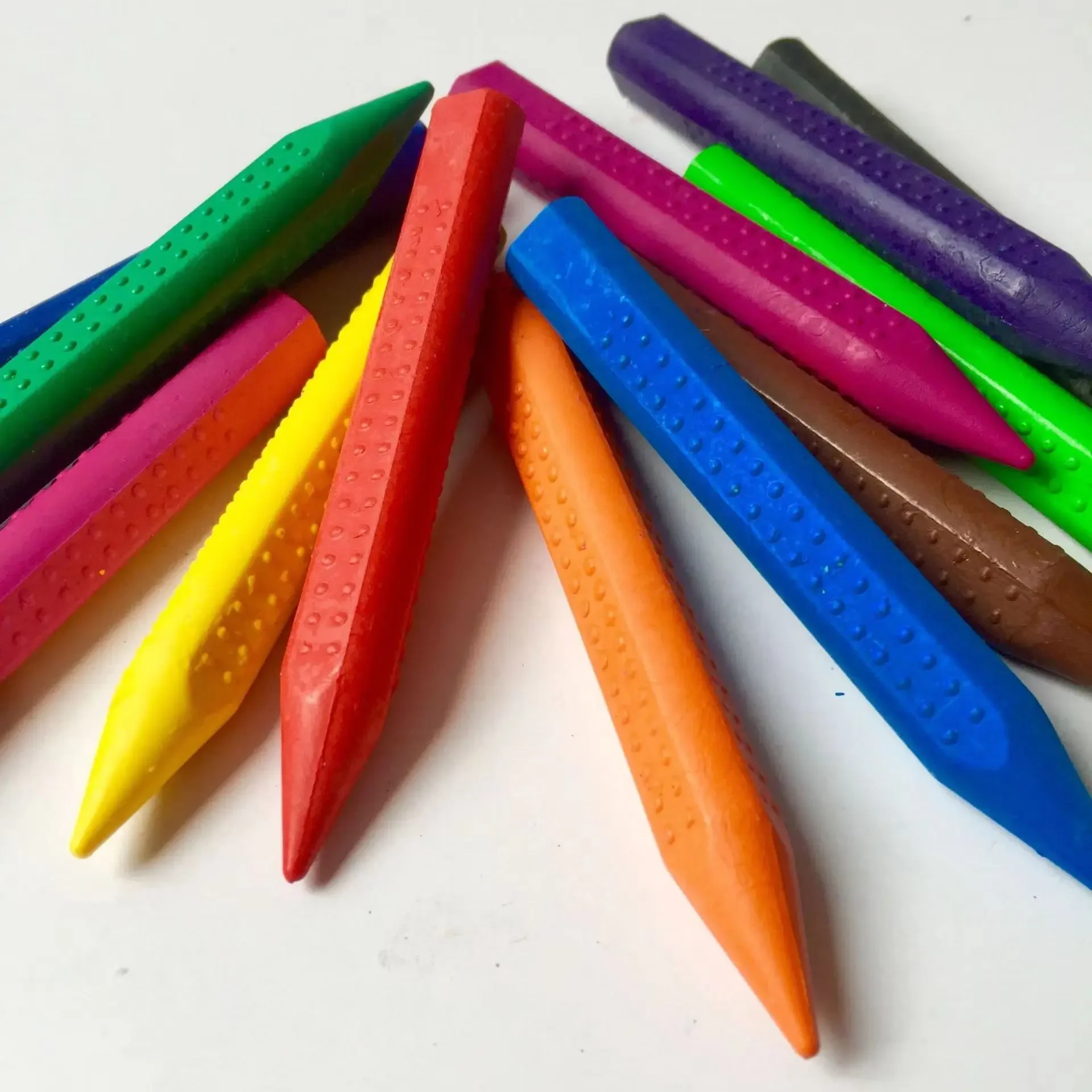 Lápiz de cera lavable para pintar al óleo, 12 piezas, lápices de colores para no usar las manos sucias, palos de dibujo, DIY