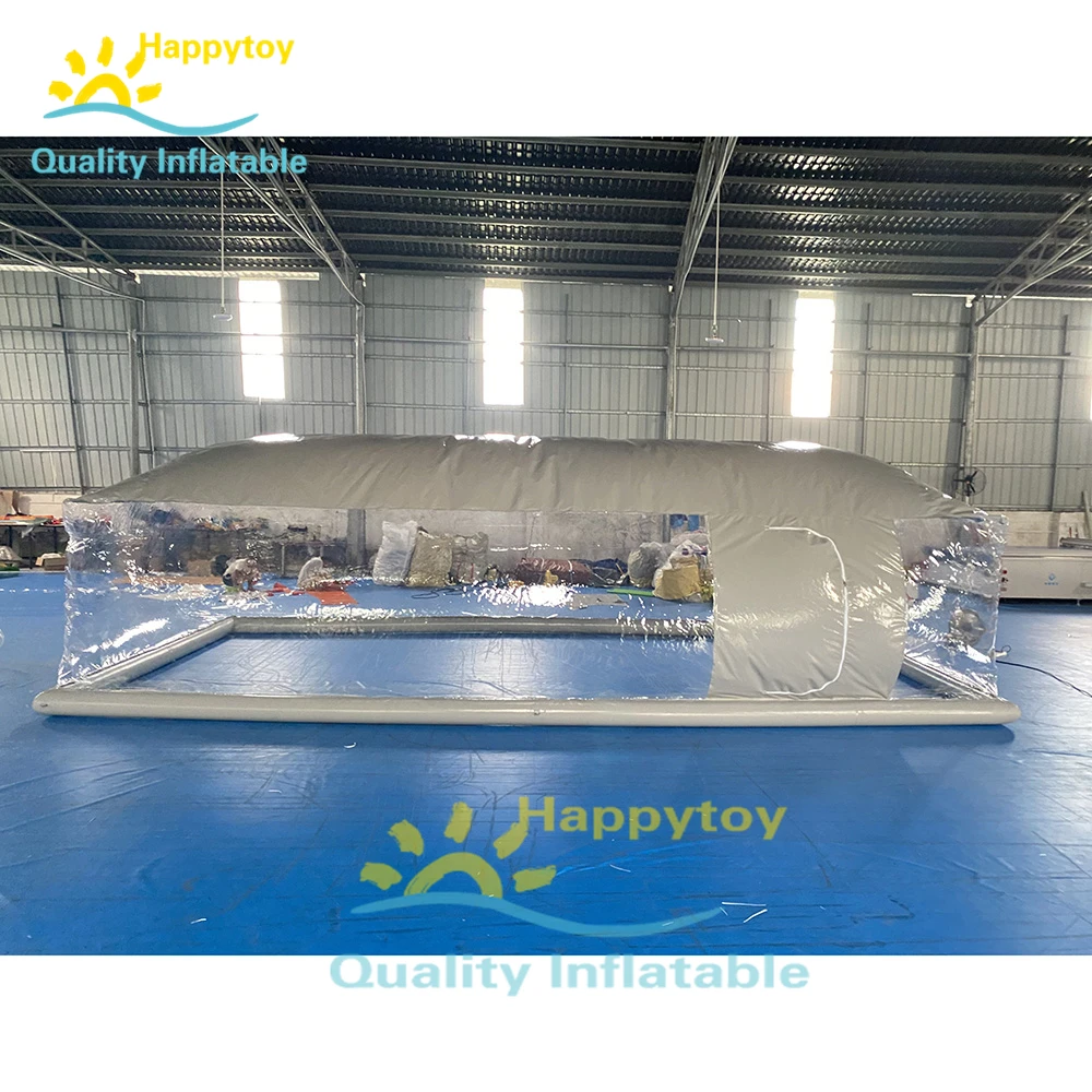 PVC Waterproof Inflatable Clear Transparent Pool Cover Dome Tents