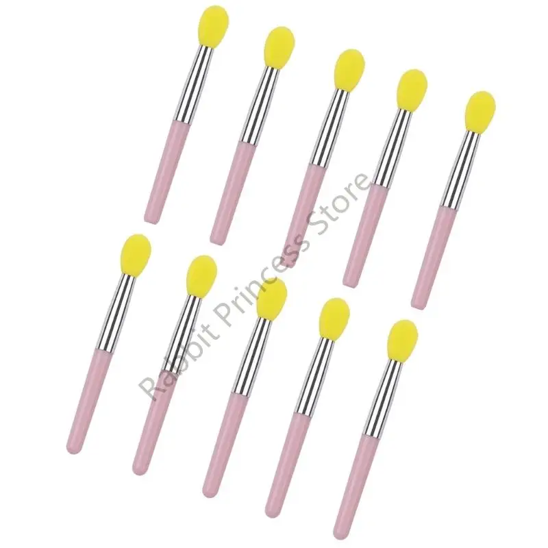 مجموعة فرش الشفاه السيليكون الآمنة BX0F مكونة من 10 أدوات تطبيق خالية من التلطخ 10 قطع