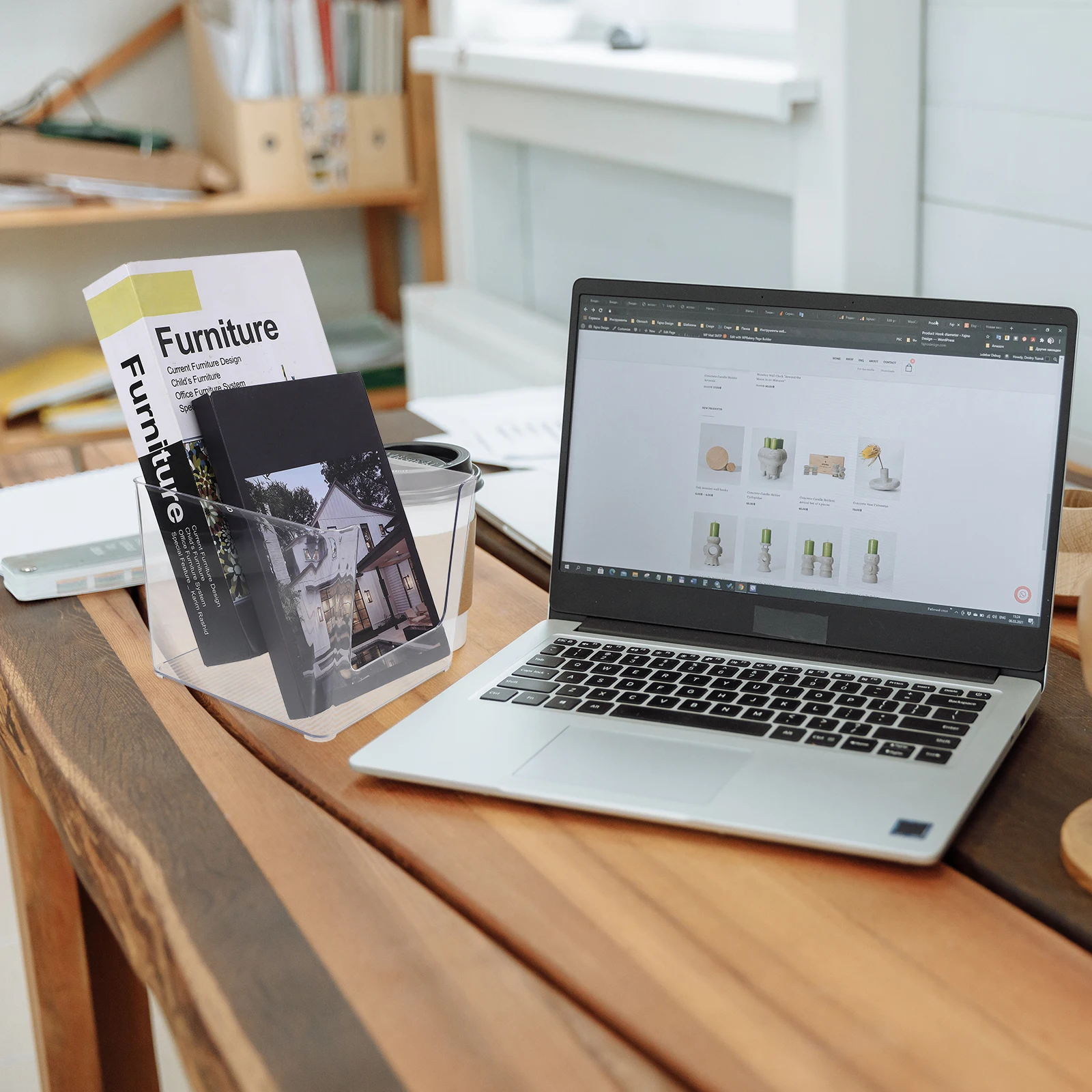 

Storage Box for Books PP Material Bedroom Organizer Sundry Storage Case Organizer Box for Desk Shelf Office Use