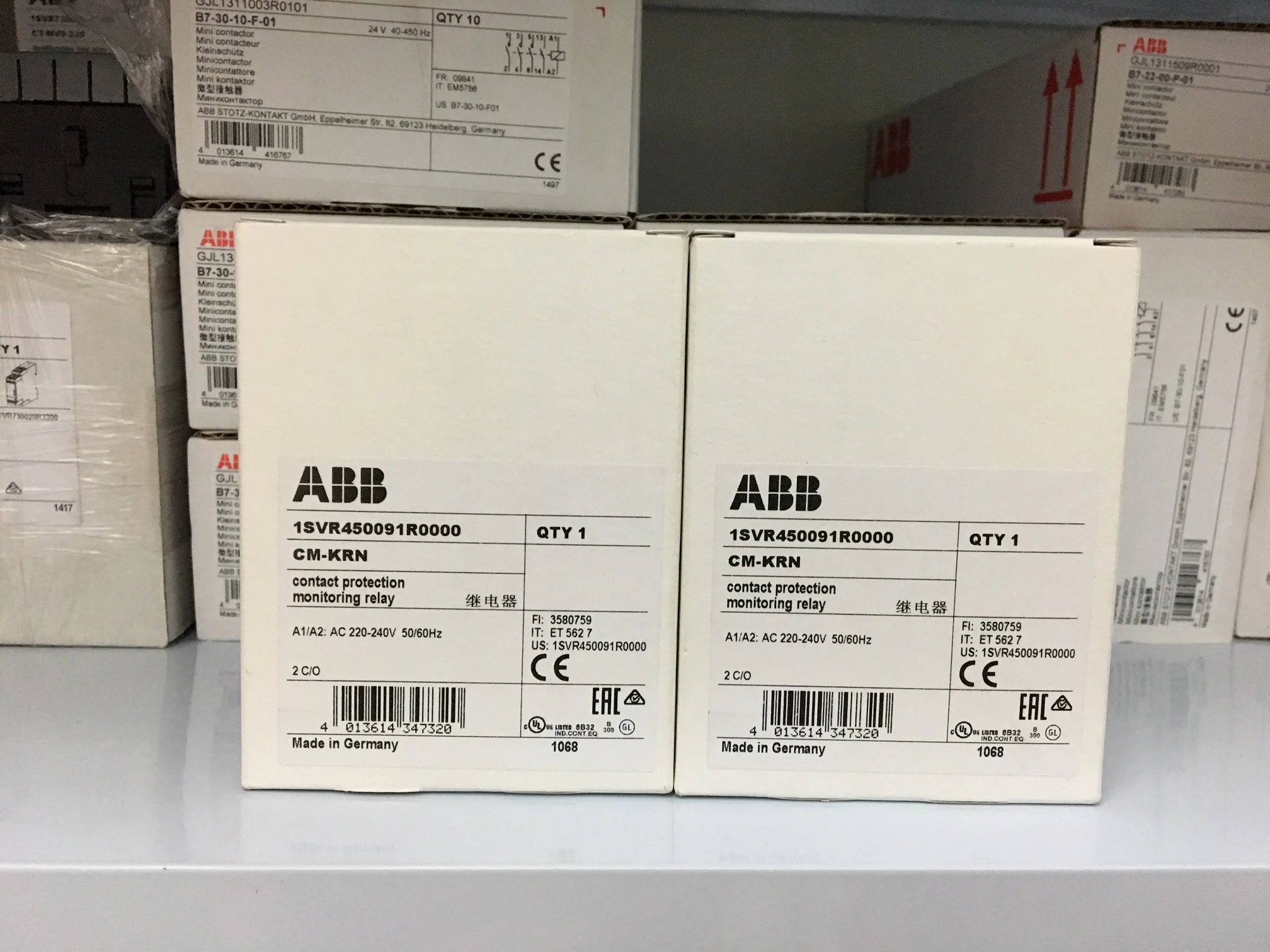 [New Original And Genuine] ABB Monitoring Relay CM-KRN 220V Single Function Type, For Ships