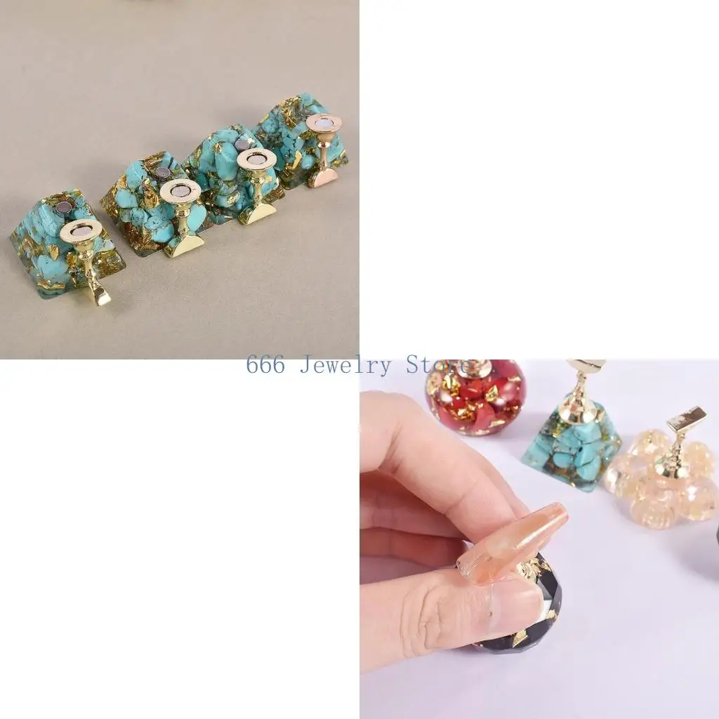 F2TD Silicone Practice Holder Mold Display Stand Resin Mold Holder Epoxy Resin Casting Mold for DIY Crafts