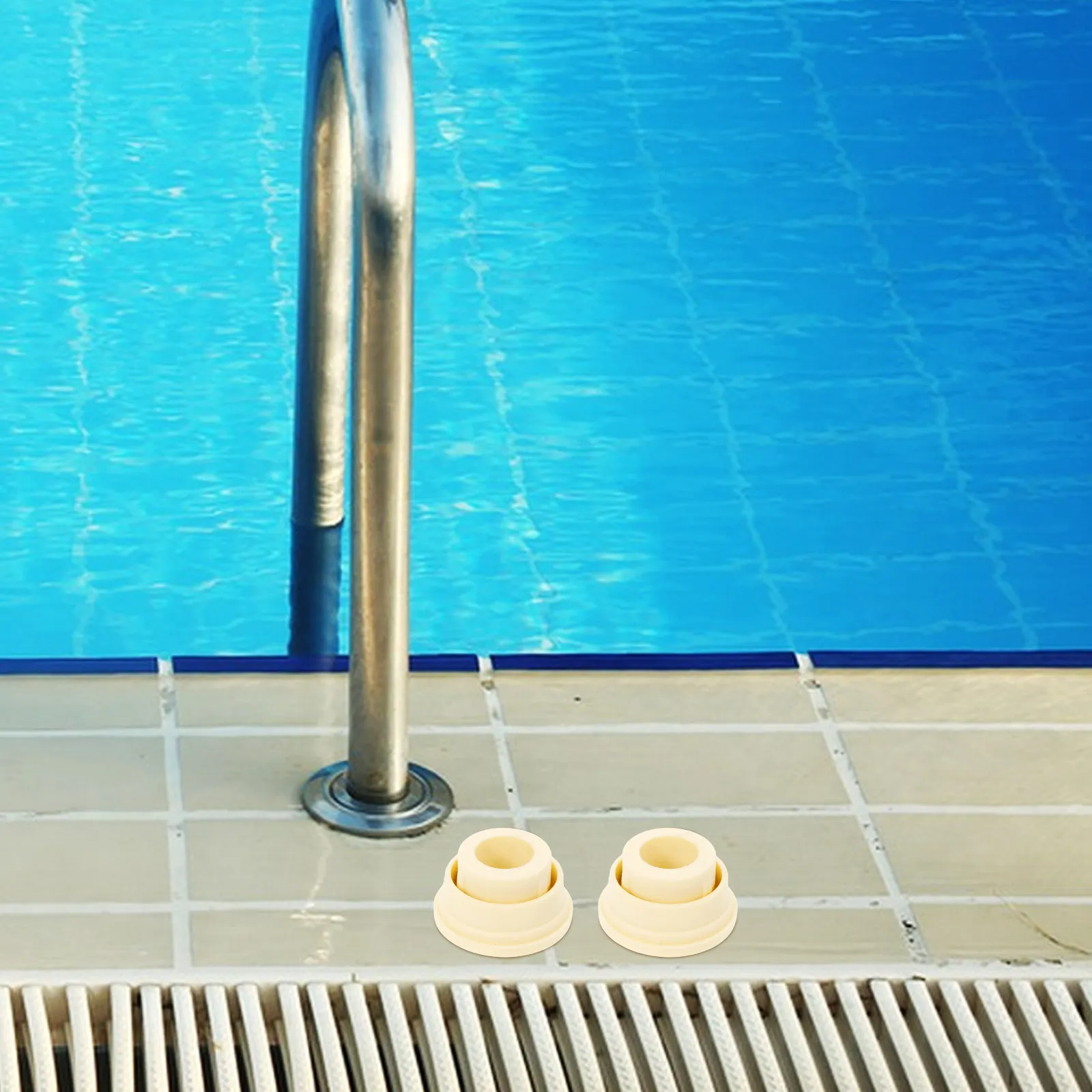 

2 шт. резиновые заглушки для лестниц бассейнов, противоскользящие защитные накладки для ножек лестниц для встраиваемых бассейнов, сменные