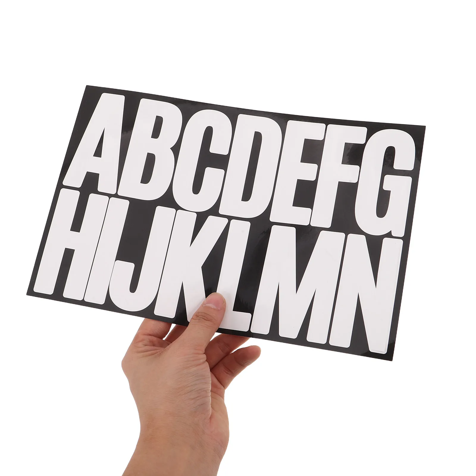 15 Sheets Large White Self Adhesive Alphabet Number Stickers 3x1.5in for Mailbox Numbers Letters Outdoor Yard Signs Poster Board