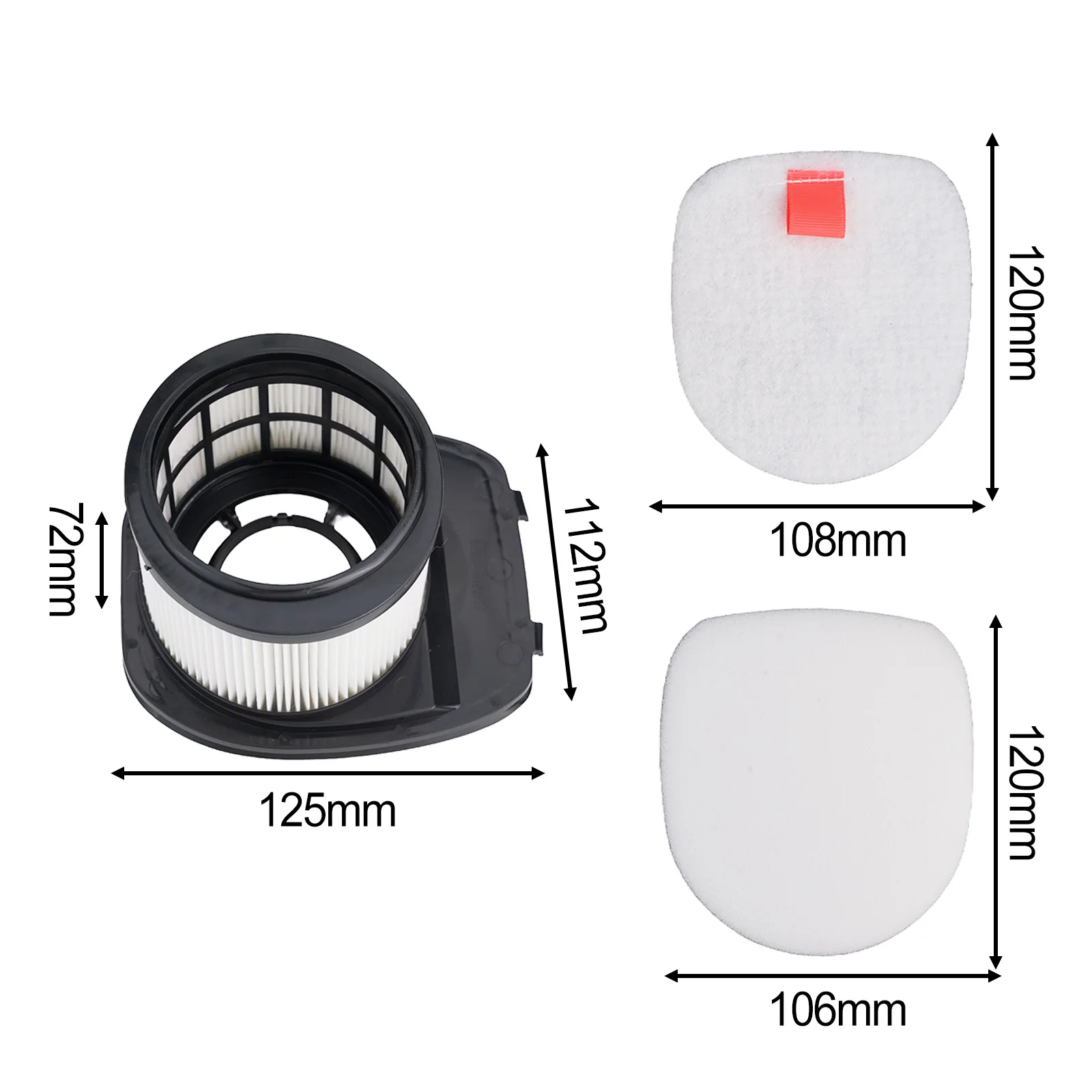 For Shark IZ662H IZ682H WZ240 Filter Replacement Kit Foam Felt Cotton For Pet Cordless Upright Vacuum Cleaner Accessories Parts