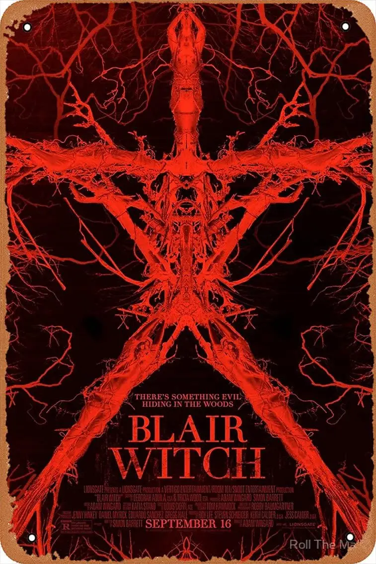 NIUMOWANG Metal Sign - Blair Witch Project Movie Tin Poster 12 X 8 Inches 1pc sign sign