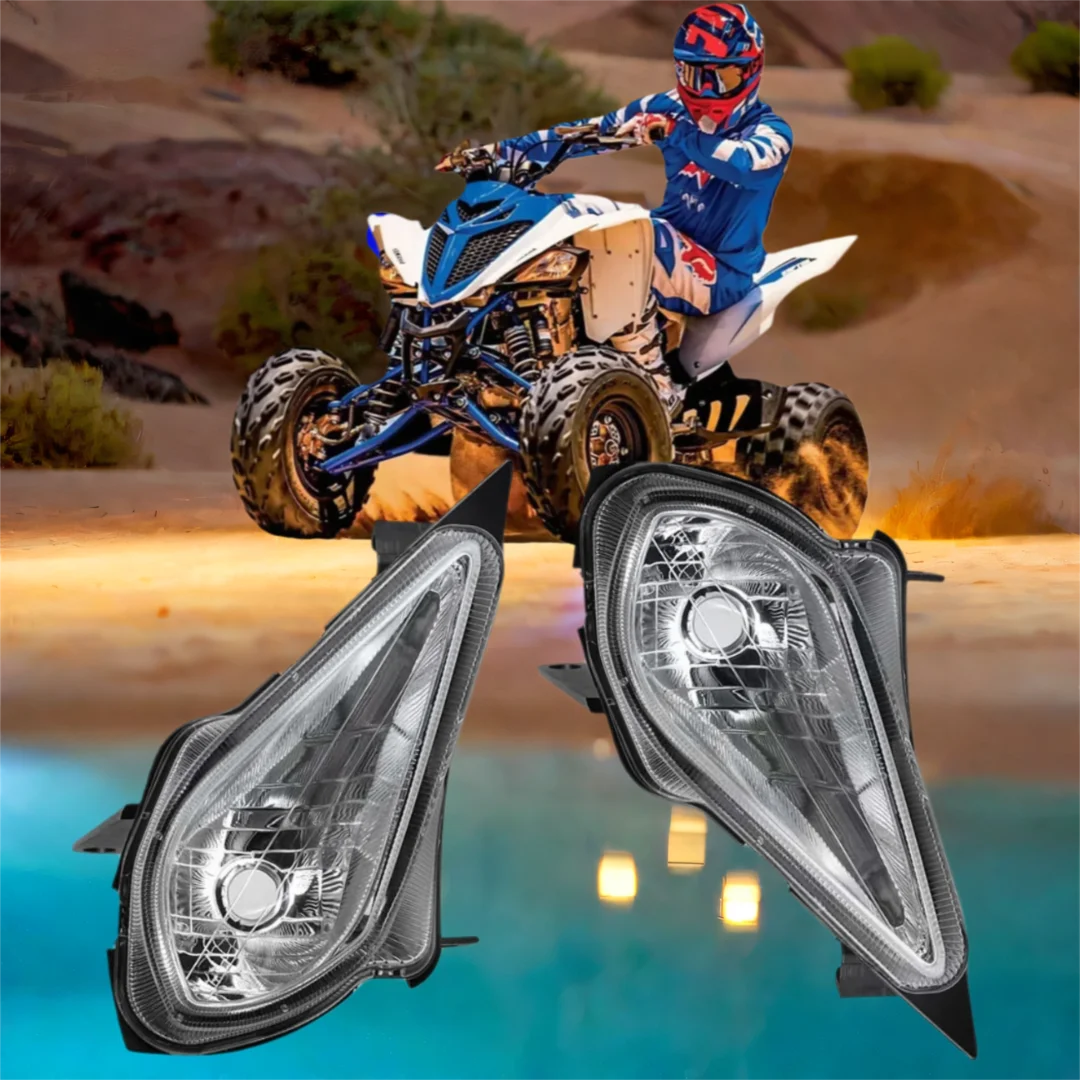

HANLYN LED Adjustable Headlights for Yamaha Raptor 700 700R YFZ450 YFZ450R YFZ450X Wolverine 2006-2020 450 350 Turn Signal Light