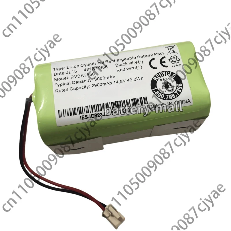 Powercell 3000mAh RVBAT850 JL15 Battery For Shark RV1000 RV1000S RV1001 RV912S