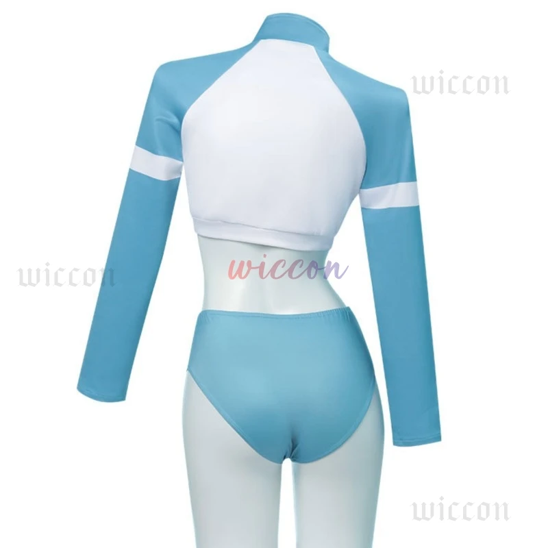 Игра Синий Архив Sorai Saki Косплей Костюм Купальники Униформа Костюм Парик Купальник Хэллоуин Карнавальная Вечеринка