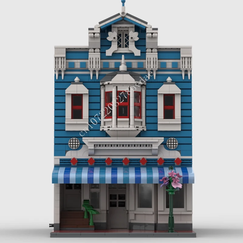 1366PCS Magic Kingdom Confectionary: Third Facade MOC streetview  Puzzles Architecture Creative Birthday Gifts Toys for Kids Age