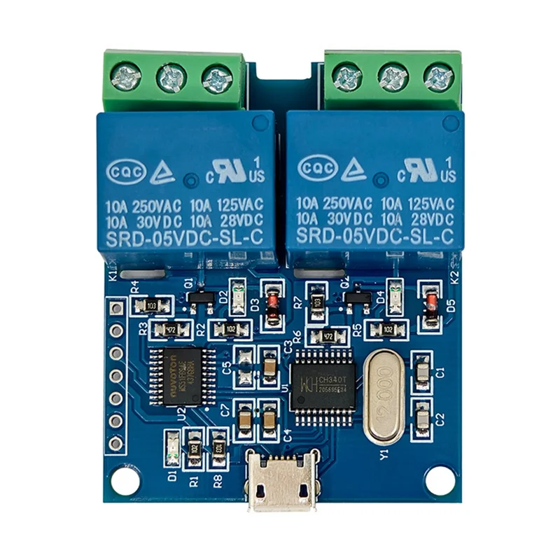 

ABUO-LCUS-2 Тип 2-стороннего USB-реле Модуль USB Интеллектуальный переключатель управления Компьютерный последовательный порт USB-реле управления