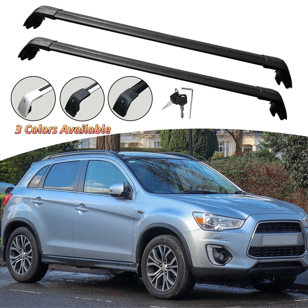 

2 шт. алюминиевая перекладина подходит для Mitsubishi Outlander Sport/ASX 2011-2022, перекладина на крыше, багажник с замком