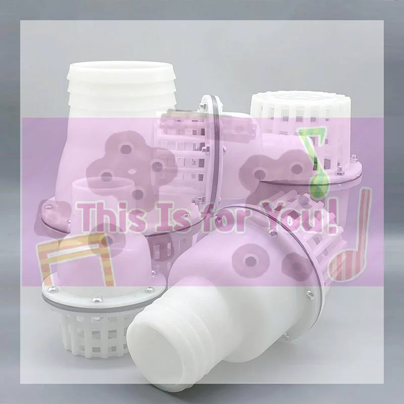 【MA】Foot Valve Or Check Valve 2-Inches 50mm /3-Inches 75mm Arge Bore Foot Valve Plastic Self-Priming Pump Bottom Valve Filter