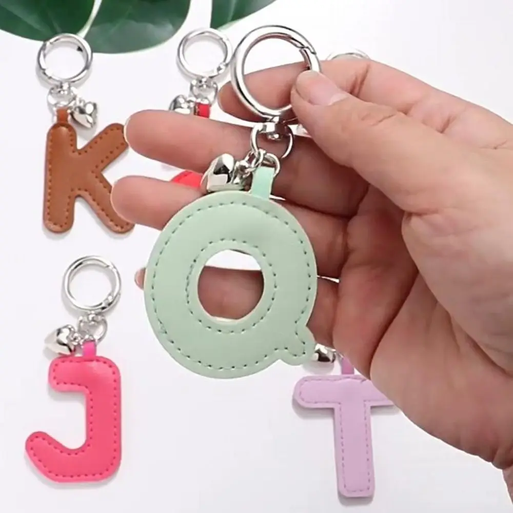 Keys Organizer PU 26 Letter Key Chain Key Ring Love Pendant Alphabet Car Key Buckle Waist Buckle Business Business Key Holder