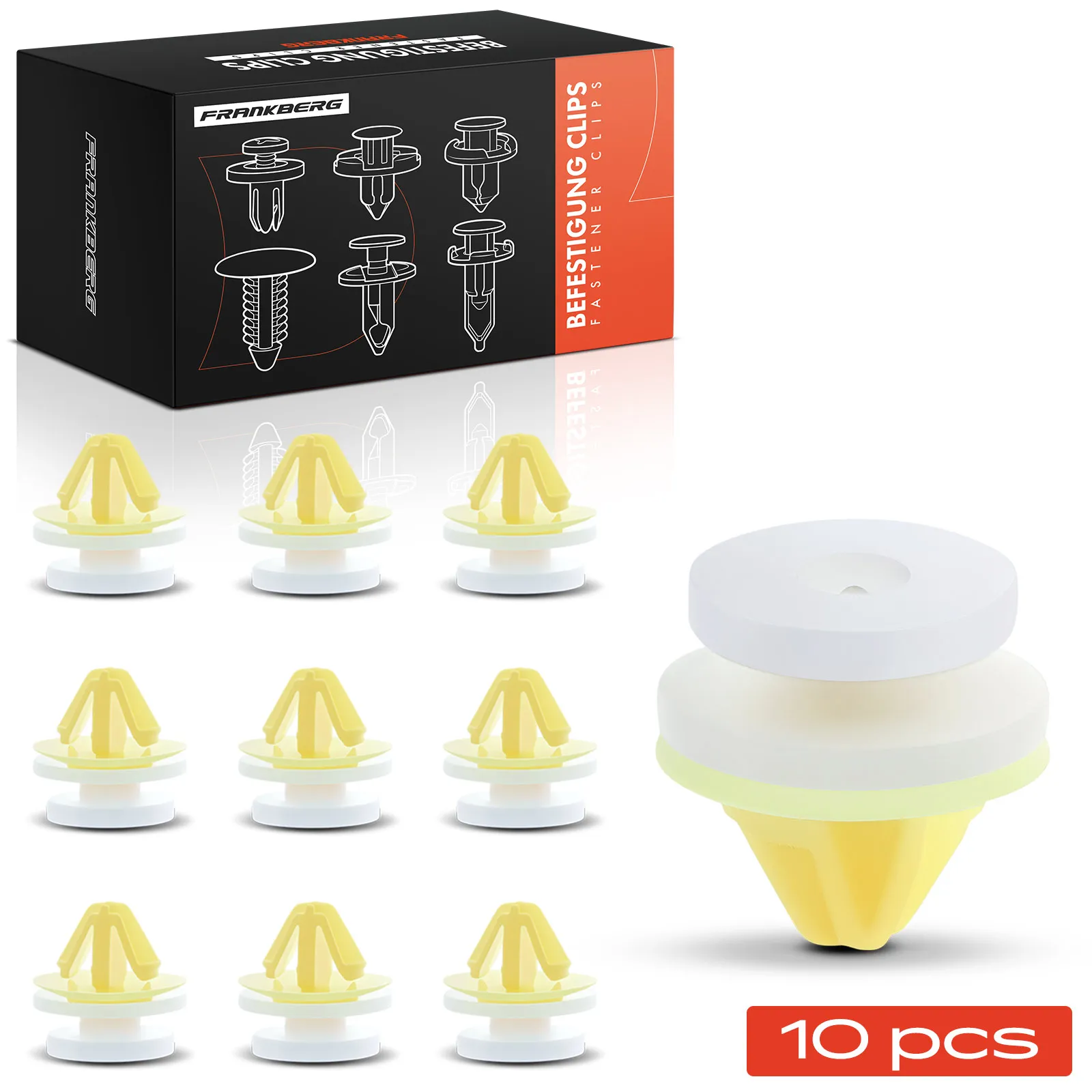 Frankberg 10x Bevestigingsclips Deurpaneel Voor Renault Kangoo Express Megane Scenic 7703077368 DYC101420 4414720 93176656