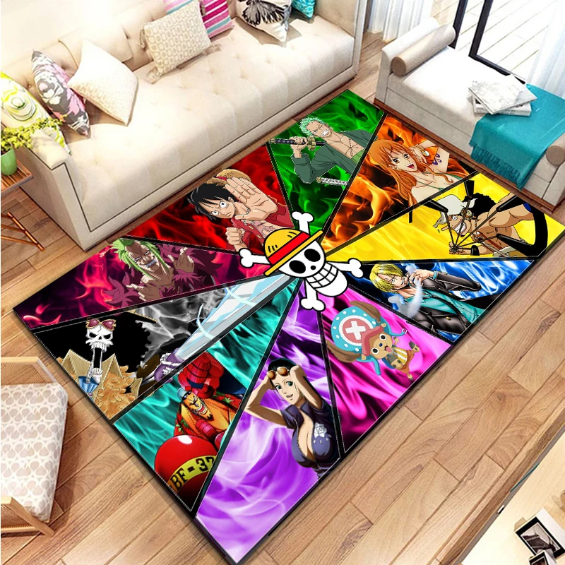 Fashion Print Anime O-ONE-PIECE Large Area Rug Carpet for Home Living Room Children Bedroom Sofa Non-slip Kids Doormat Decor Mat