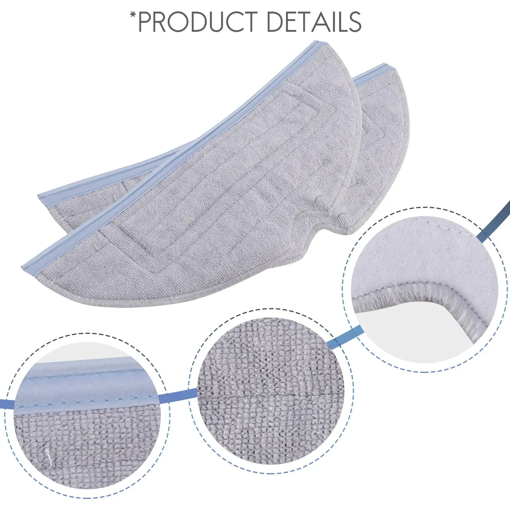 

【Today-Only!】Pack Of 6 Replacement Wipes For Roborock S7 S7 Plus Microfibre Cloths For Roborock T7 And T7 Plus Cleaning Cloths