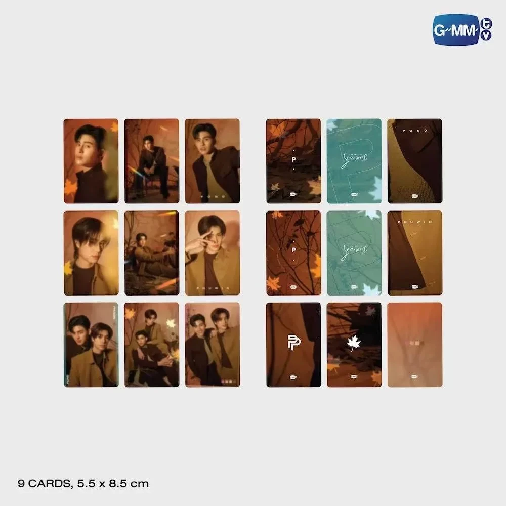 Official Gmmtv  Williamest Pondphuwin Joongdunk Taynew Nantam Bounprem Elements Of Seasons Series  Exclusive Photocard Set