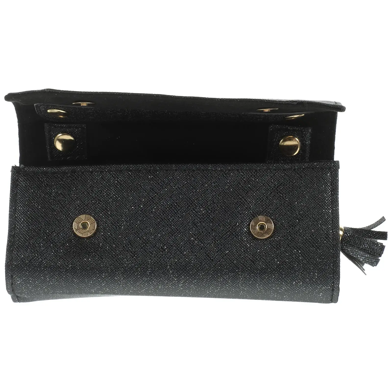 

Portable Jewelry Storage Bag Foldable Travel ganizer Pouch Small Flash White PU Lightweight Necklace Ring Holder Storage