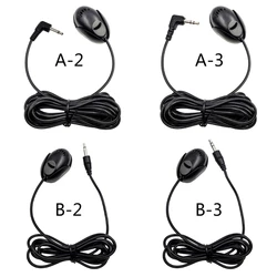 Car Microphone Mini 3.5mm Wired Microphone for Car Stereo Audio hands-free Mic For DVD Radio Player Paste Type Mini Mic