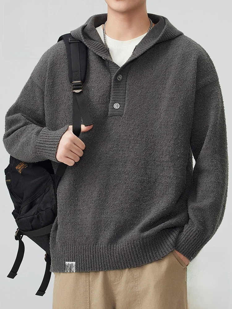 

Мужской вязаный свитер Paul Frank American Style с капюшоном, повседневный, свободный, теплый, осенняя новинка, модный бренд, молодежный, из смесового полиэстера