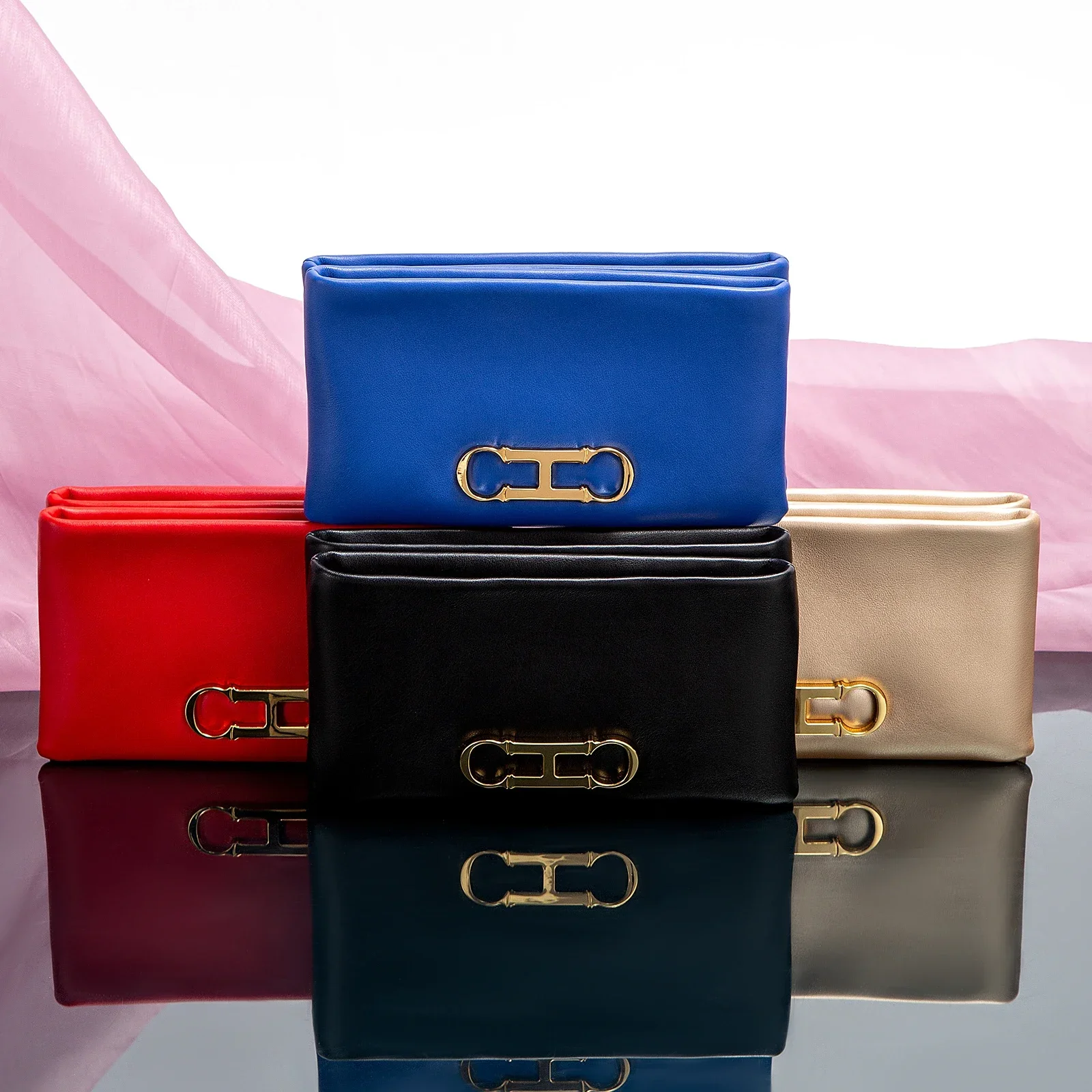 

Ретро и универсальный однотонный модный новый женский прямоугольный клатч, минималистичный классический держатель для карт в стиле букв