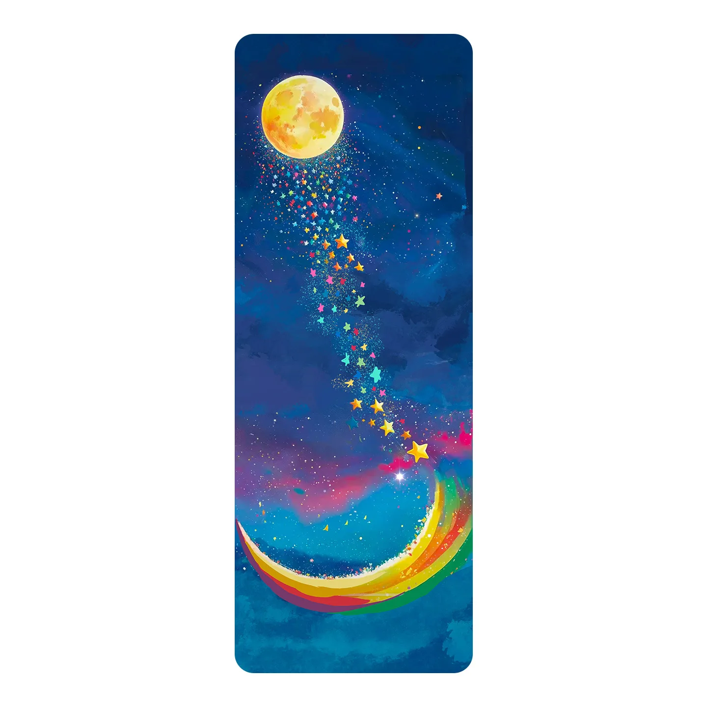 Lezyan 183*68*0.5cm Natural Rubber Pu Aesthetic Yoga Mat Widening Sport High Elastic Sweat-absorbing Non-slip Fitness Pilates
