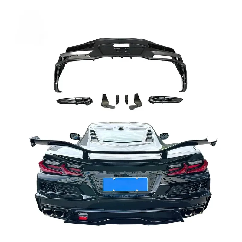 

New Style C8 Z06 Style Bumper C8 Auto Body Kit Rear Bumper for s Corvette BodyKit
