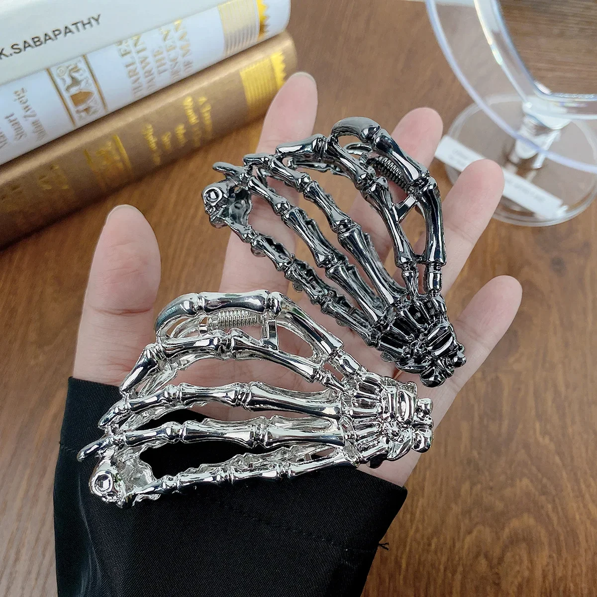 DuoShang-Halloween Ghost Claw Alloy Hair Clip para Mulheres e Meninas, Horror Hair Accessories, Gothic Style, Crab, New