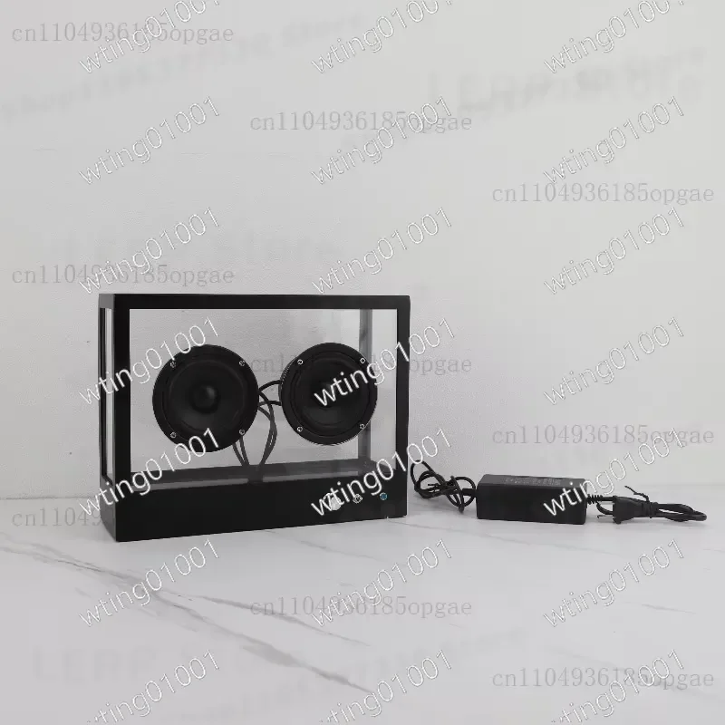 for Modern Transparent Metal Subwoofer Wireless Bluetooth Speaker Desktop Audio System Home Living Room Decor Computer Sound