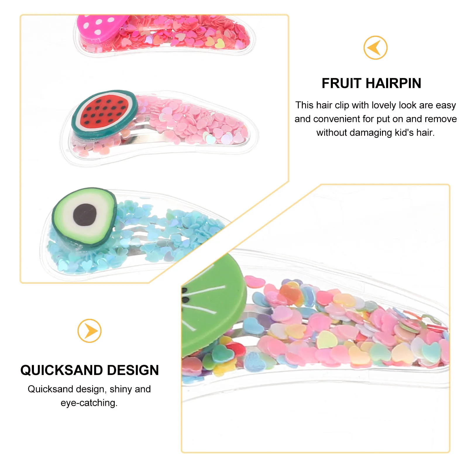 

19 Pcs Fruit Hairpin Toddler Accessories Kid Clip Cartoon Pet Kids for Girls Clips Child Snap