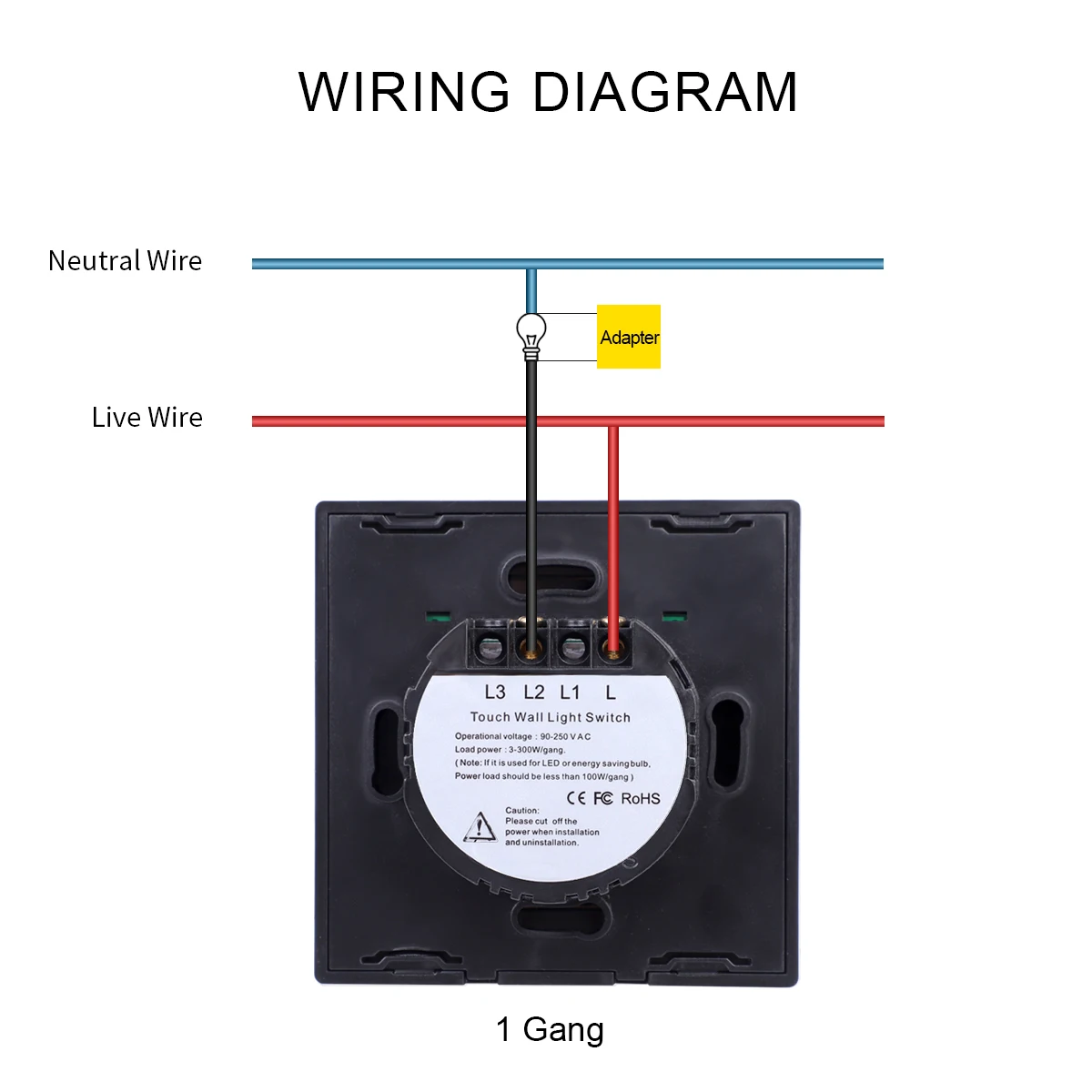 DAJIMEI Wall Touch Switch 220V EU Standard Tempered Crystal Glass Panel Power 1/2/3 Gang 1 Way Light Sensor Switches