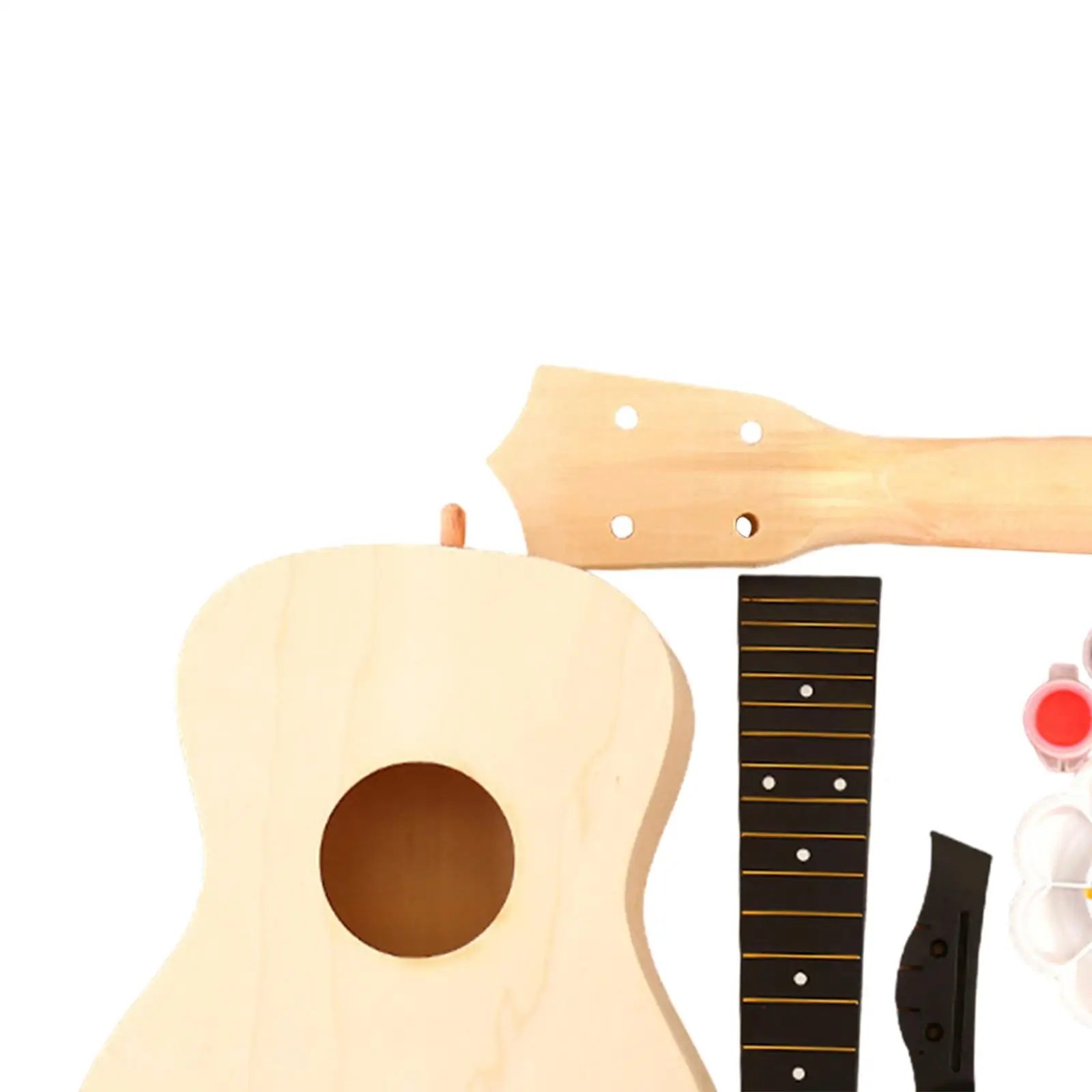 Ukulele DIY Kits Unfinished Beginners for Kids Painting Wooden Assembly Toys