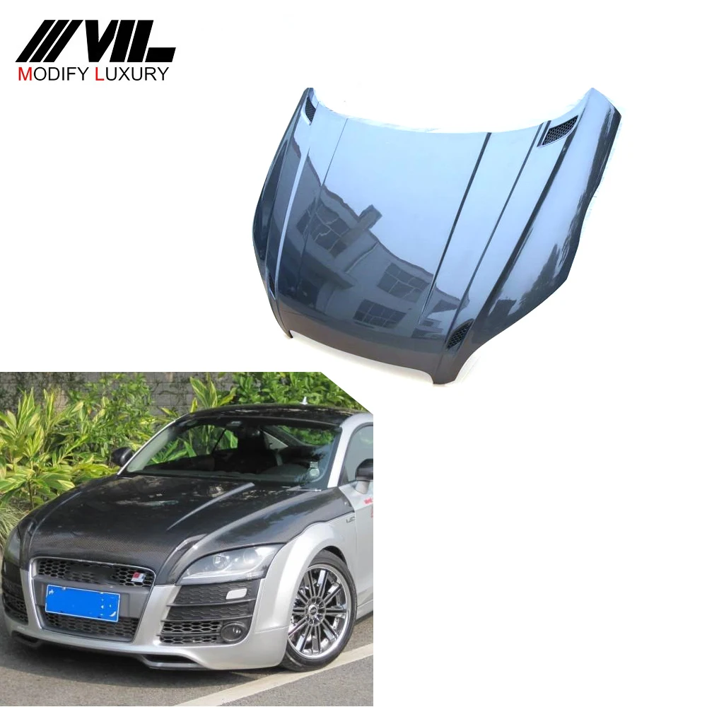 

Подходит для TT 07-10 Audi TT 08-12, автомобильные детали из углеродного волокна, капот двигателя