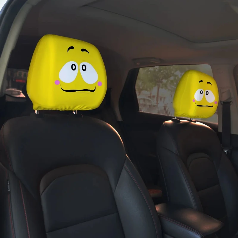 غطاء مسند الرأس من جنرال موتورز، غطاء حماية مرن لمسند الرأس، قناع غطاء مقعد ملتوي، ديكور عطلة السيارة