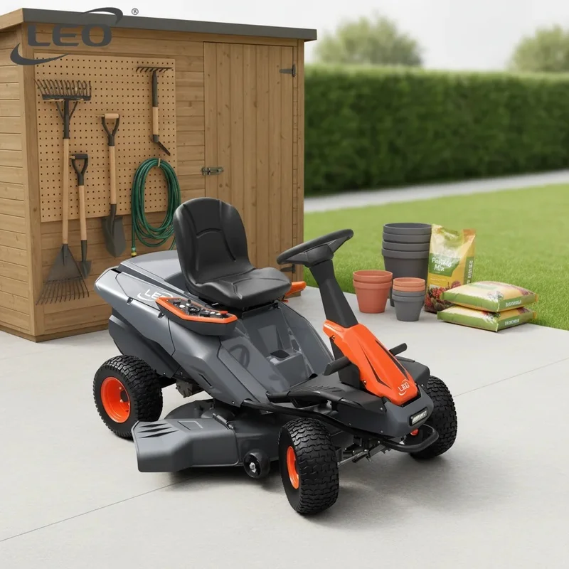High-level LEO LRM42Li Ride on Zero Turn Lawn Mower Rechargeable Professional Lawn Mower