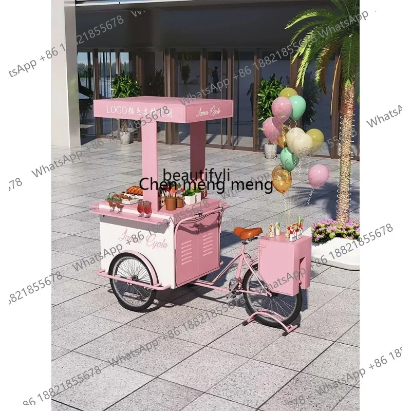 LHY26 ss s8617Outdoor Float Stall Car Shopping Mall Exhibition Mobile Booth Coffee Milk Tea Car