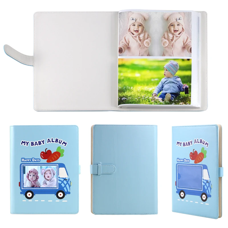 

128 карманов, большая емкость для хранения фотографий, книга, 6-дюймовая искусственная кожа для 4R, свадебная детская рамка для семейных фотографий, фоторамка