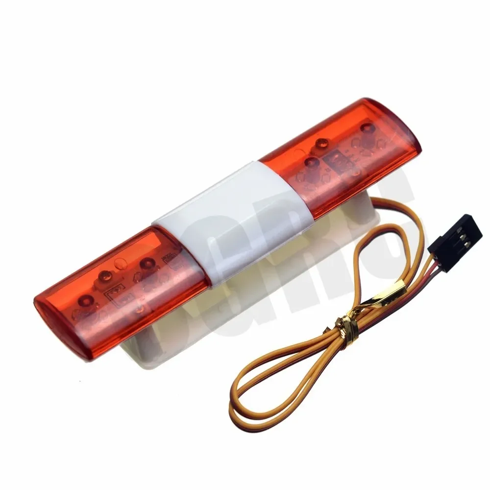 LED 360 Degrees Rotate Flash Police Light For 1/10 1/8 1/5 RC Car Crawler Short-Course Truck Drifting Tamiya Yokomo
