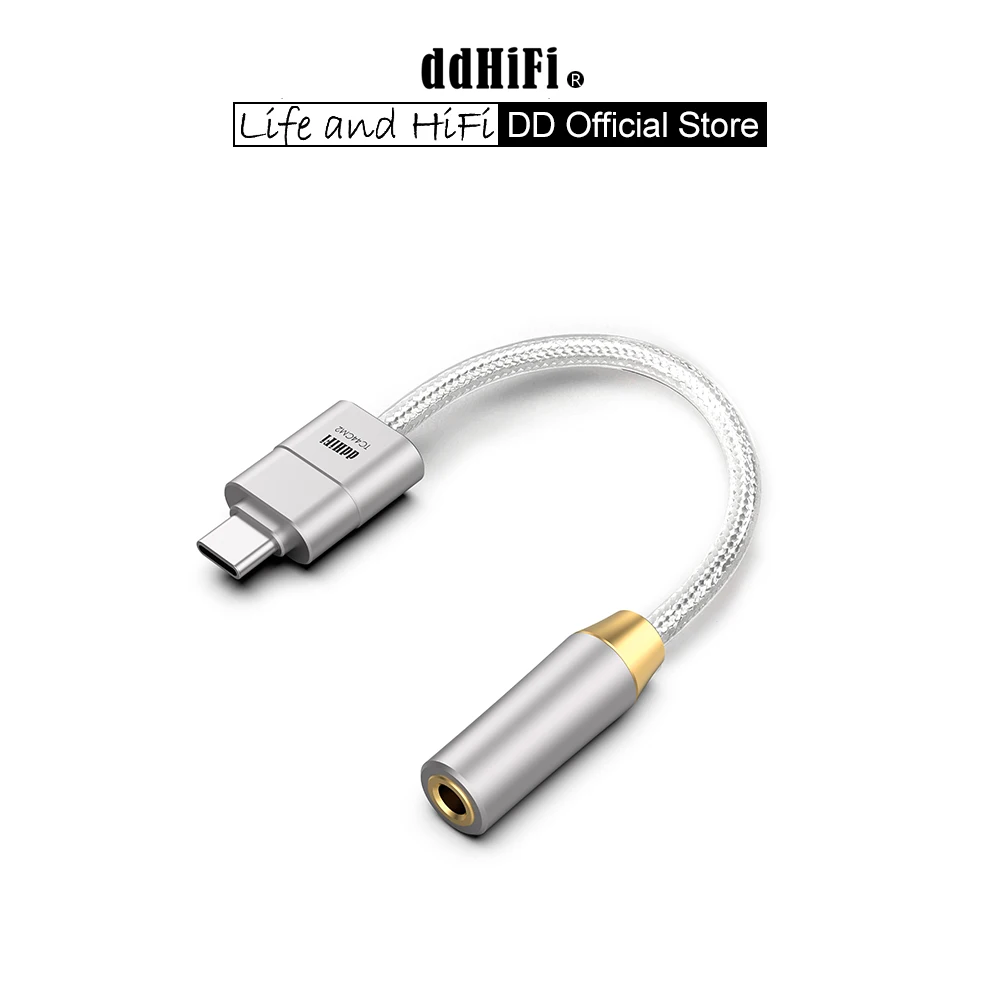 DD ddHiFi TC44CM2 USB-C to 4.4mm Hi-Res DAC & AMP Cable High-Fidelity Lossless Decoding Adapter Cable, Up to PCM 32bit/384kHz