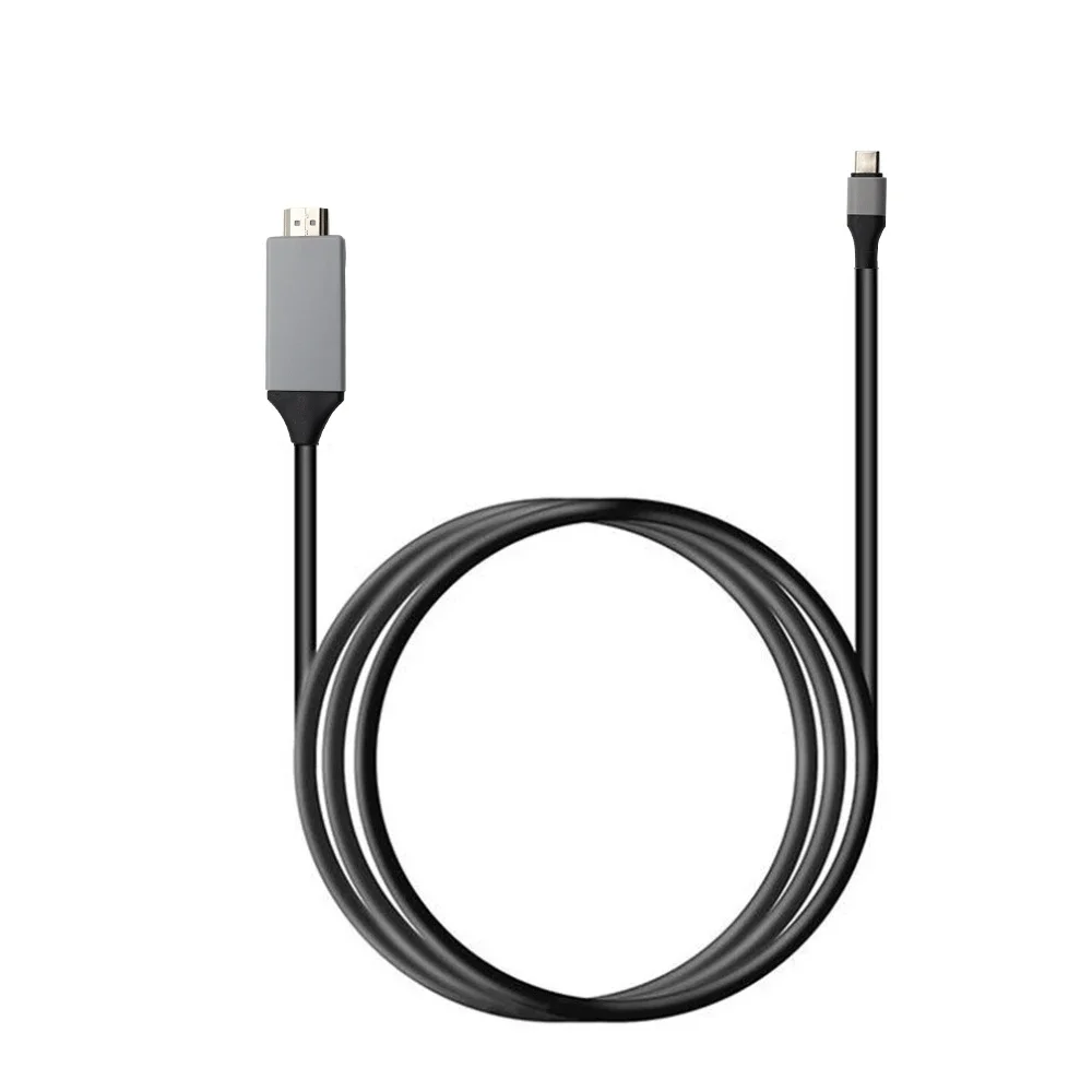 USB C to HDMI-Compatible Cable 4K 30Hz Type C to HD Laptop Phone to TV Adapter for MacBook Pro Air iPad For Galaxy 2m