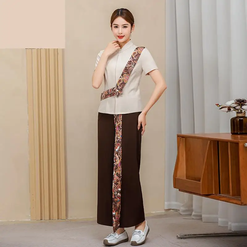

Thai Spa Health Club Beauty Salon Work Clothes Women's Spa Uniform Set