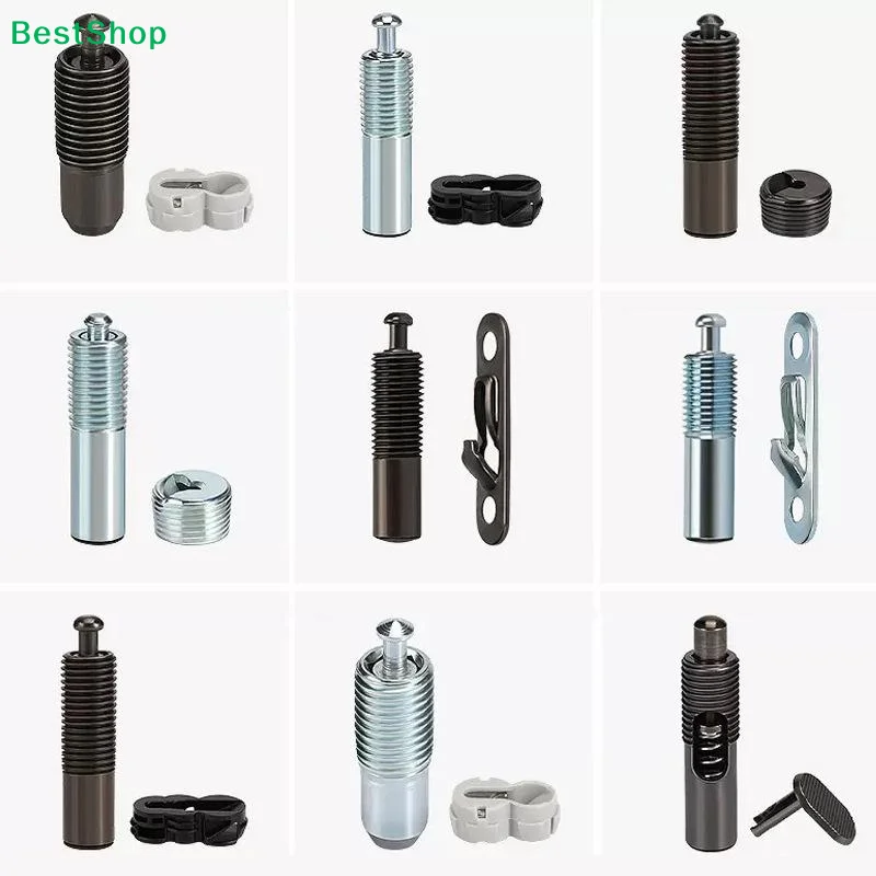 ✔5 Set Elastic Invisible Connector Panel Furniture Connectors Cabinet 2-in-1 Fixed Component Household Hardware Accessories