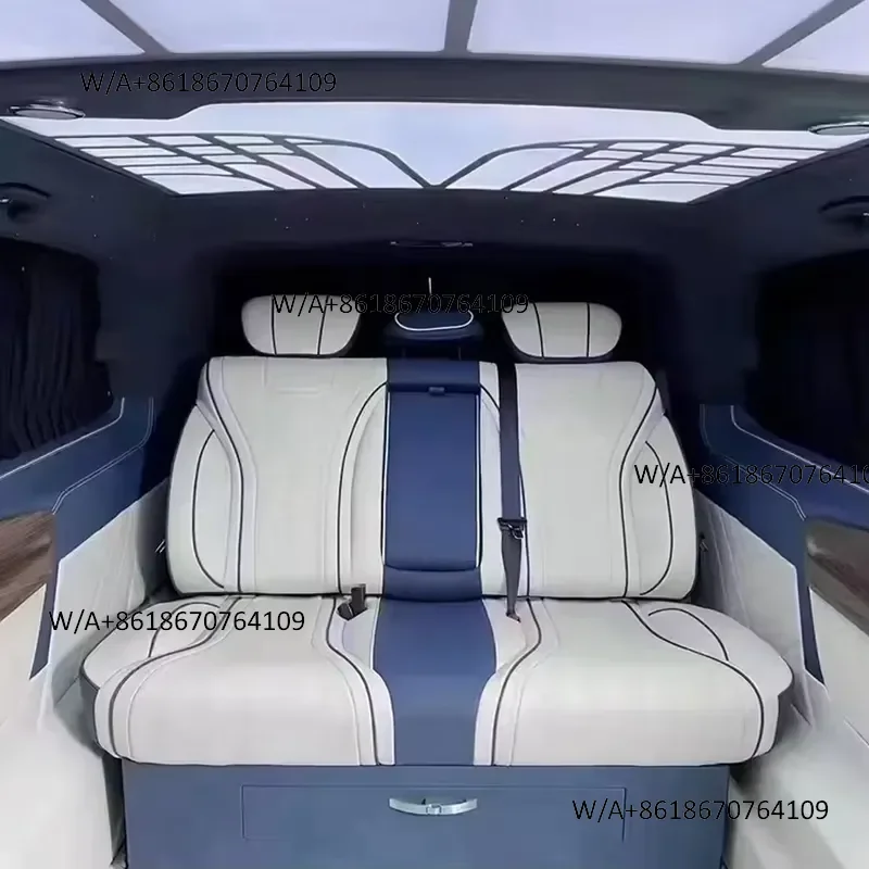 Suitable forluxu ry Comfortable Rear Seat Adjustable 3 Person Seat, Bed Seats Tailored for Van Business Cars - view 3