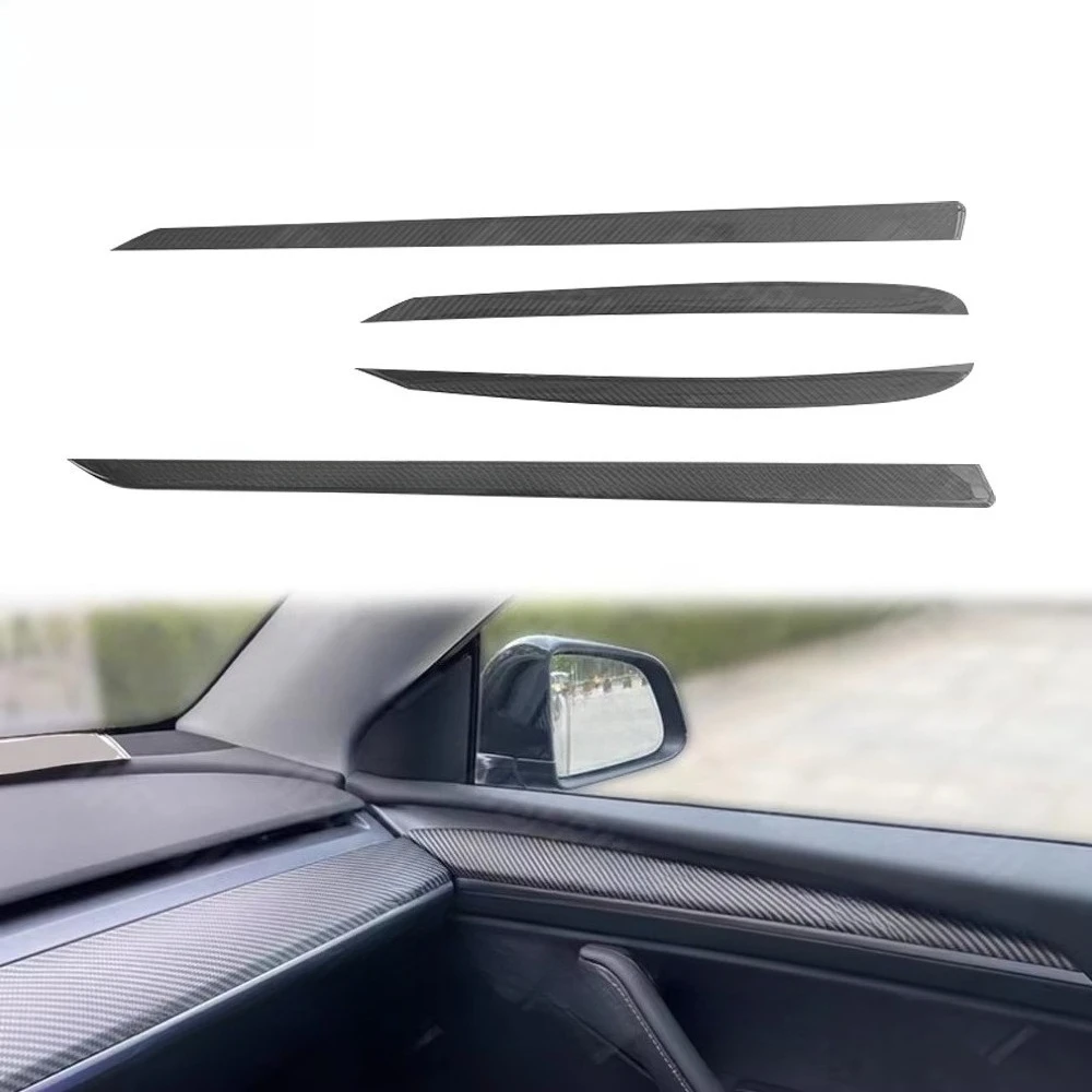 

True Dry Carbon Fiber Interior Accessories for Model X 2023 Door Panel Interior