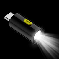 Small LED Light Mini Flashlight Type C Connectors Type C Rechargeable Torches Compact Plug And Play For Travel Hiking Home